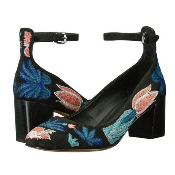 Rebecca Minkoff Bridget Too Women’s Embroidered Pumps Size 8.5 - Picture 1 of 2